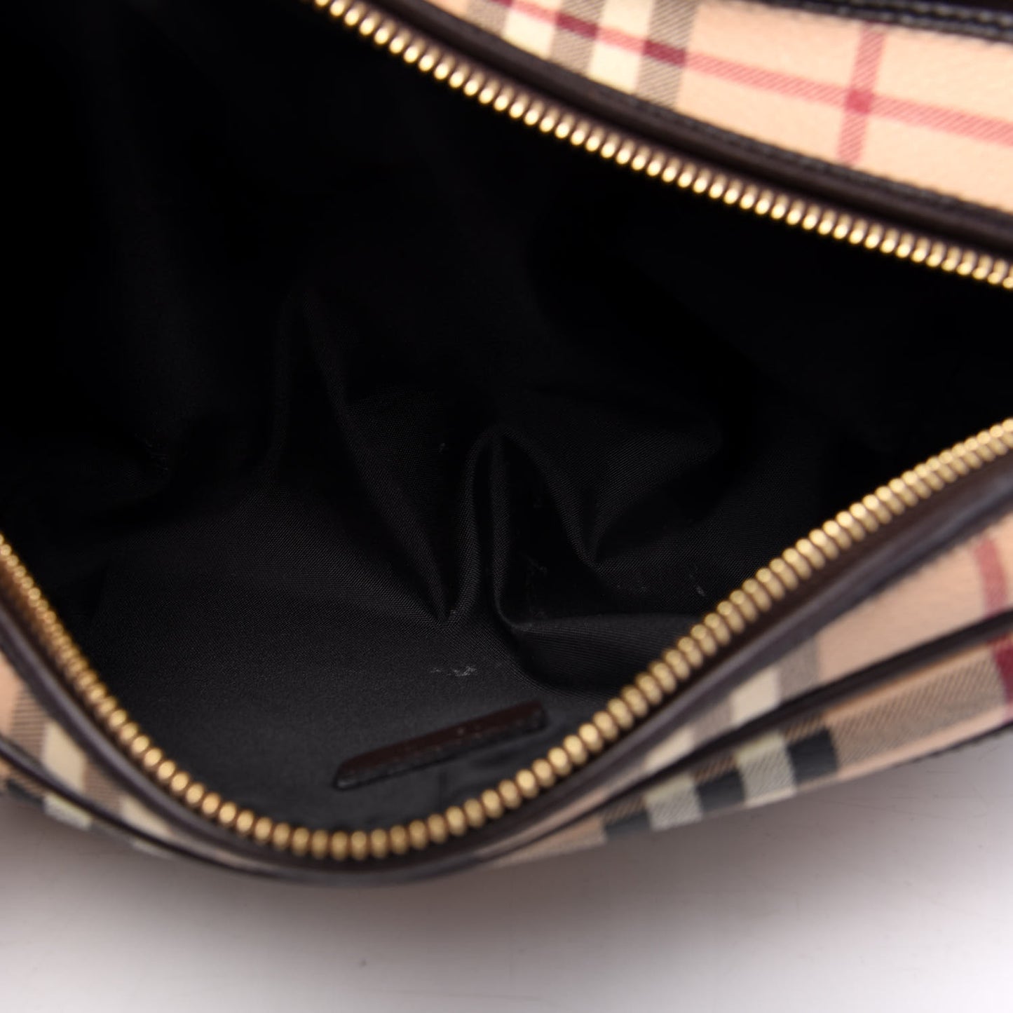 Haymarket Check Cosmetic Bag Chocolate