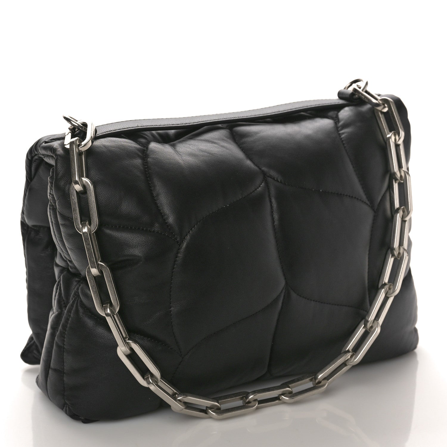 Mulberry Nappa Pillow Quilted Softie Bag Black 3 of 9