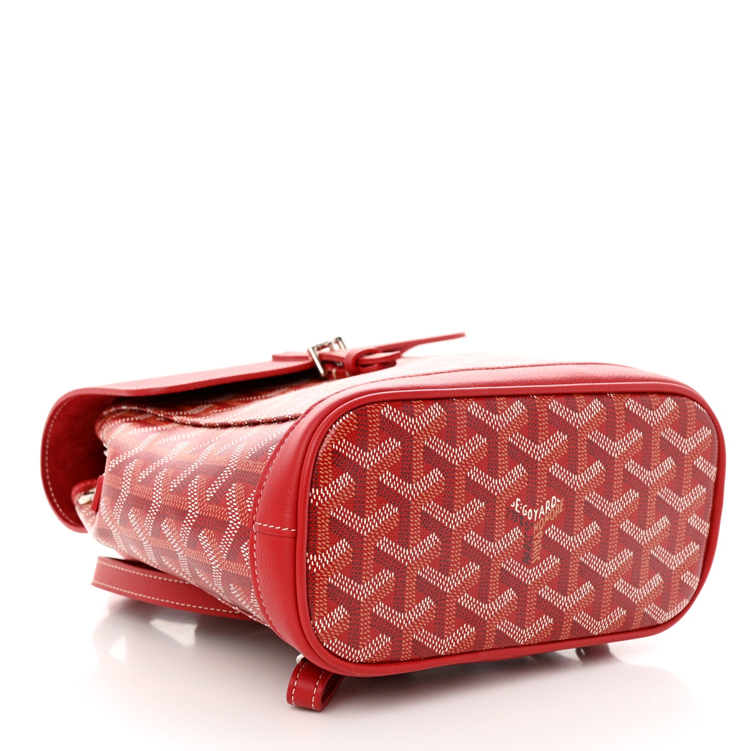 Goyard Goyardine Calfskin Mini Alpin Backpack Red 4 of 9