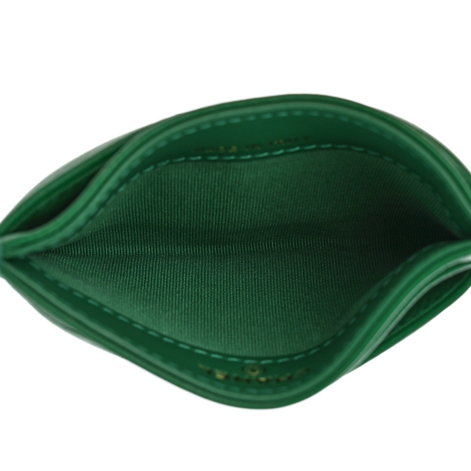 Chanel Lambskin Quilted Chanel 19 Card Holder Green 5 of 11