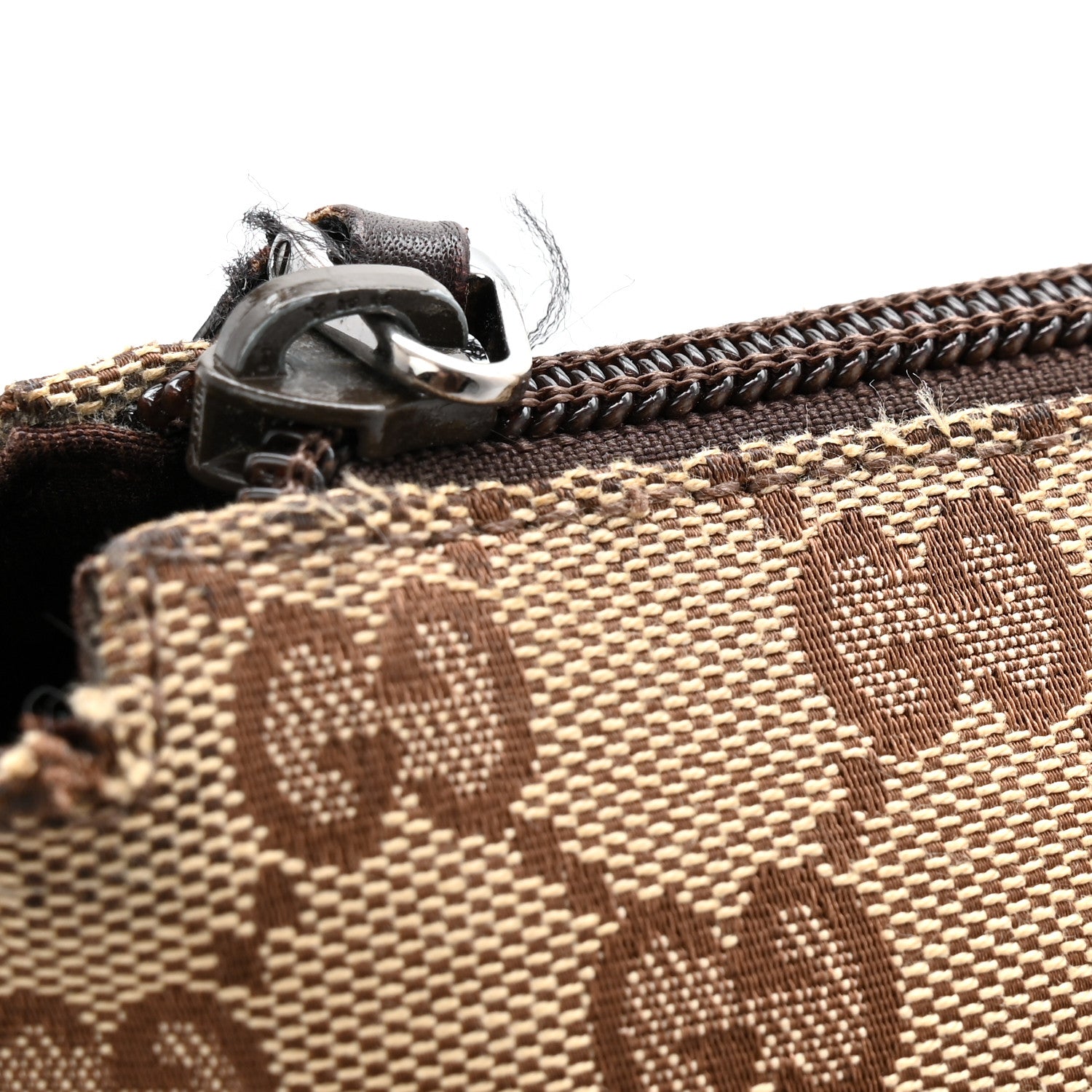 Gucci Monogram Calfskin Perforated Medium Flat Messenger Bag Dark Brown 11 of 13