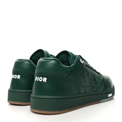Christian Dior Smooth Calfskin Oblique Galaxy Mens B27 Low Top Sneakers 42 Green Beige 4 of 9