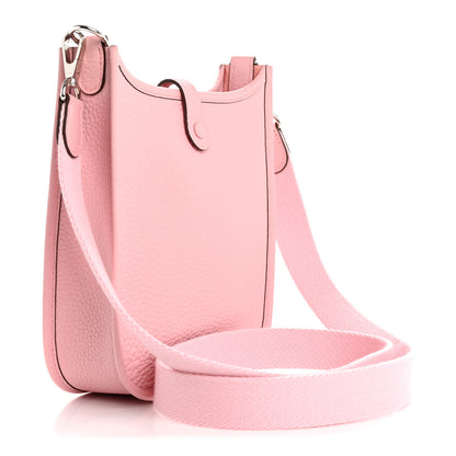 Hermes Taurillon Clemence Evelyne TPM Rose Sakura 3 of 11