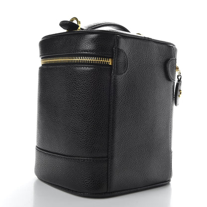 Chanel Caviar Vanity Cosmetic Case Black 3 of 9