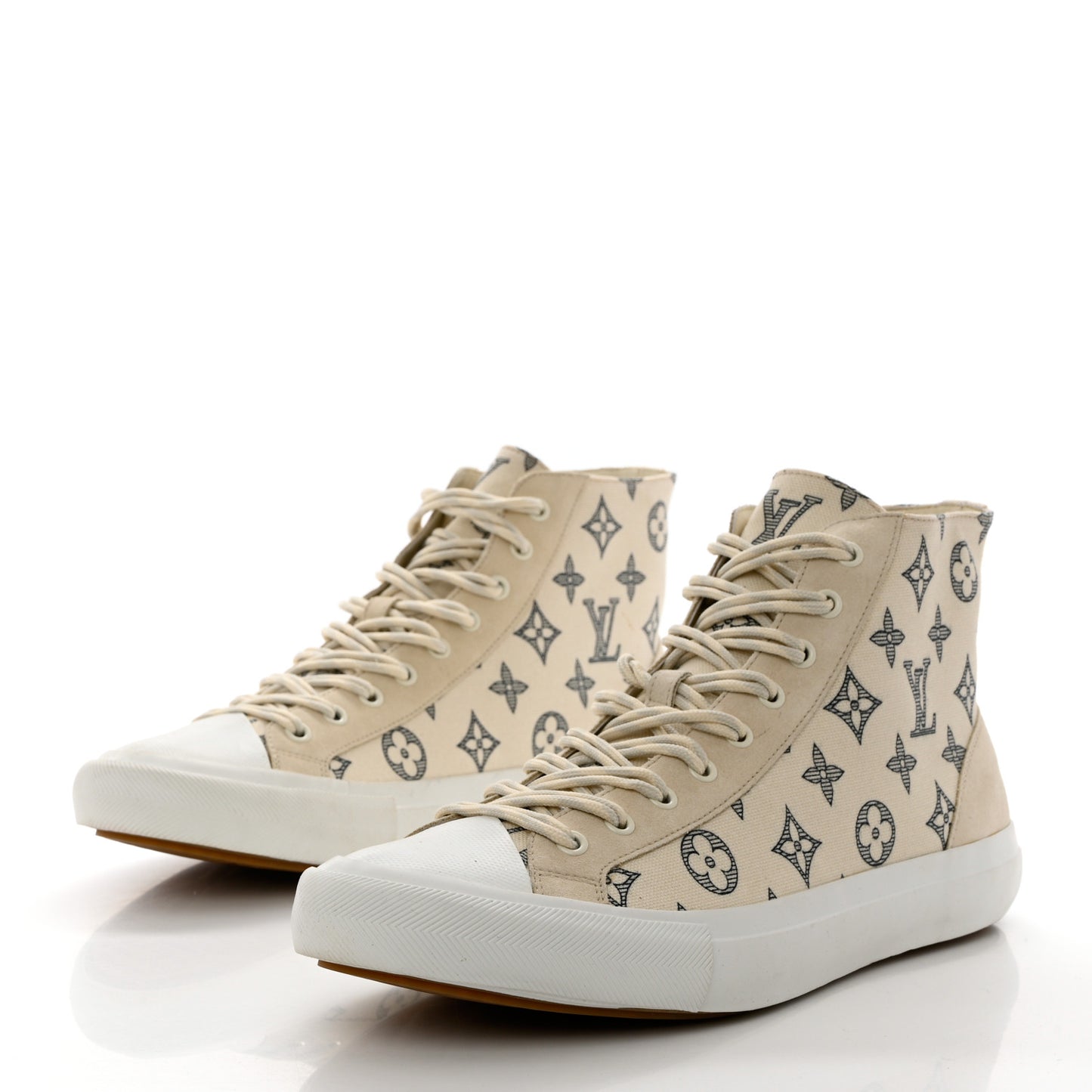 Monogram Mens Tattoo Sneaker Boots 8 Dune