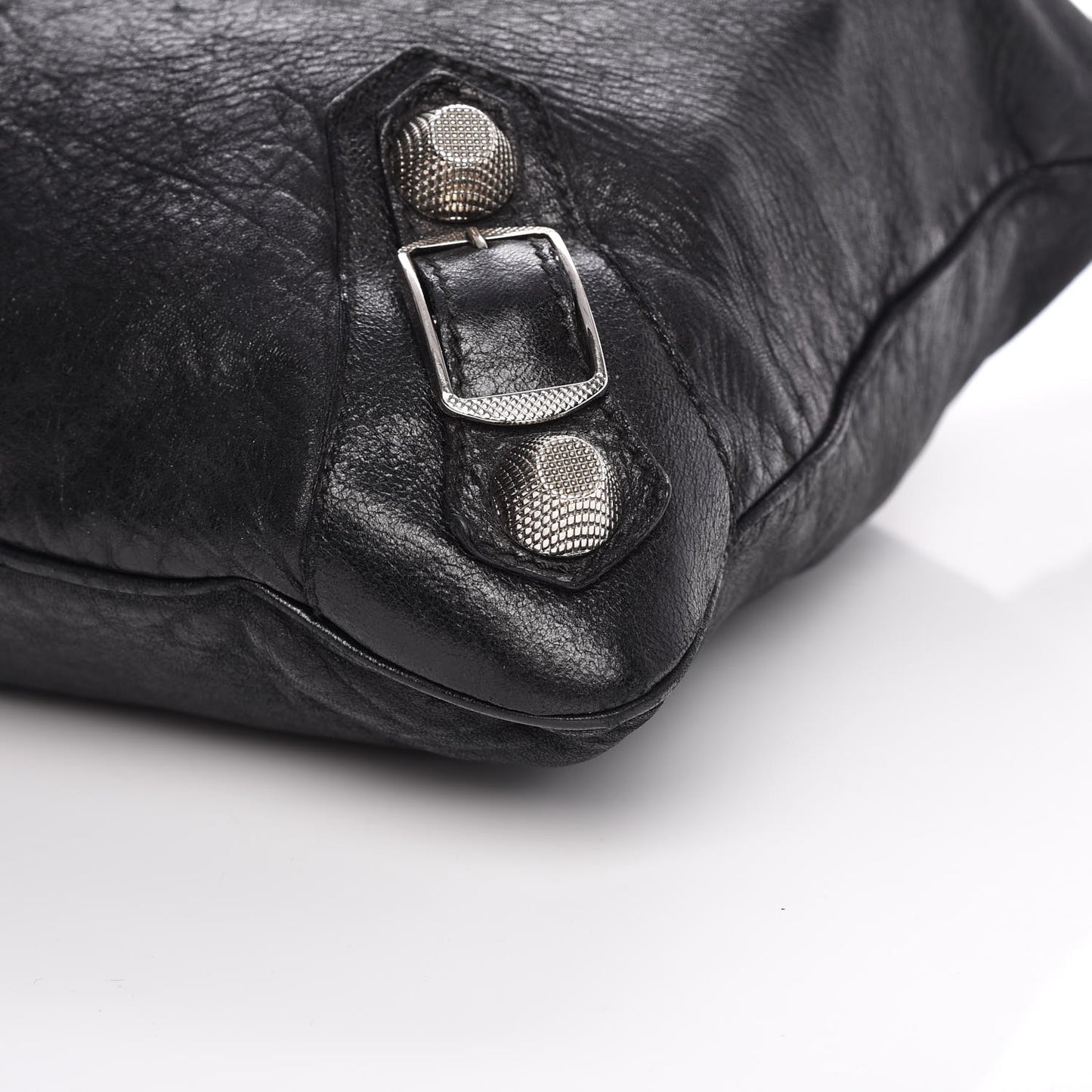 Chevre Giant 21 Silver Hardware Besace Hobo Black