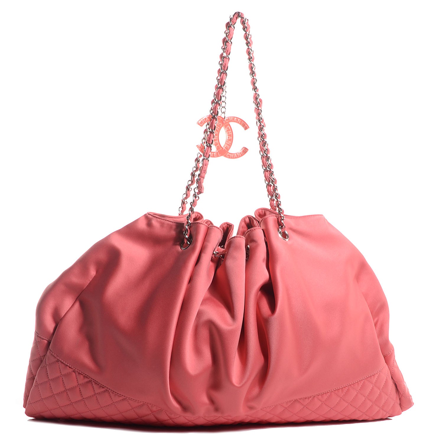 Chanel Satin Melrose Cabas Red 1 of 7