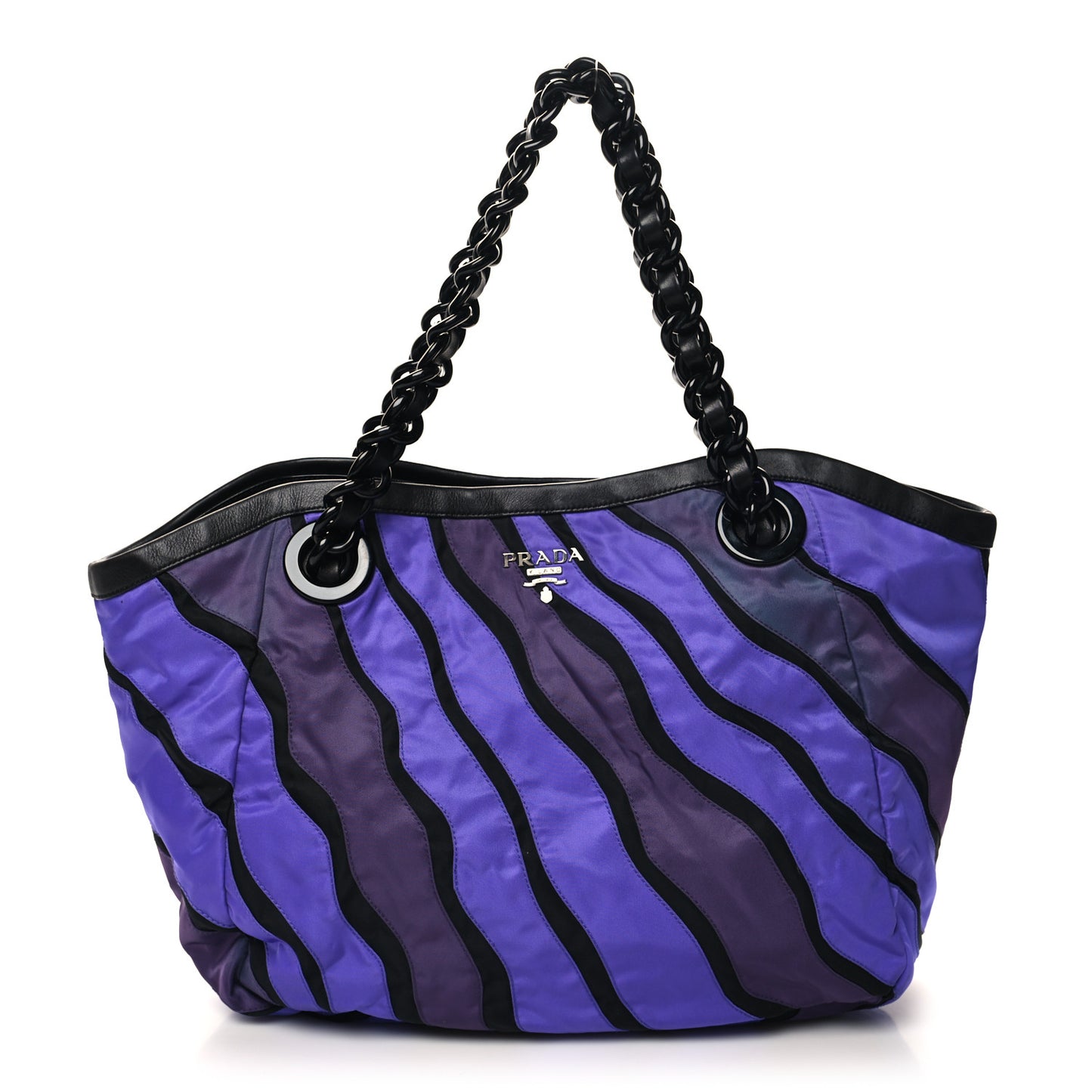 Tessuto Nylon Waves Chain Tote Multicolor
