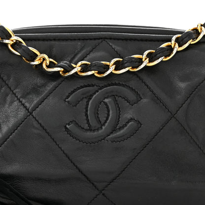 Chanel Lambskin Quilted Small Tassel Camera Case Black 9 of 11