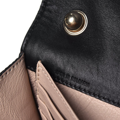 Chloe Lambskin Bow Wallet On Chain Black 7 of 9