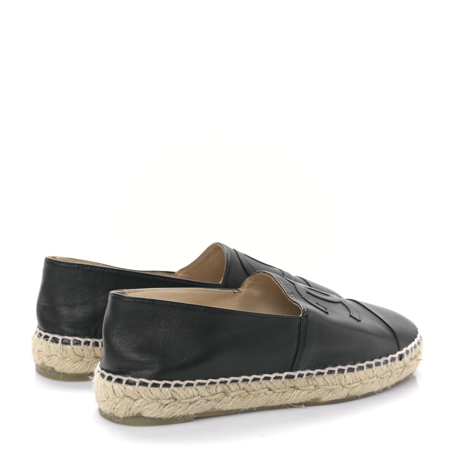 Lambskin CC Espadrilles 37 Black