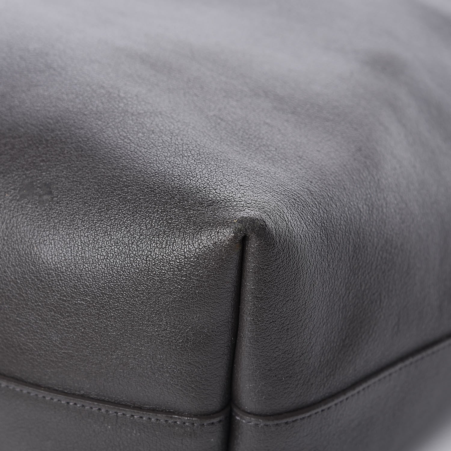 Saint Laurent Calfskin Large Shopping Tote Dark Grey 21 of 21