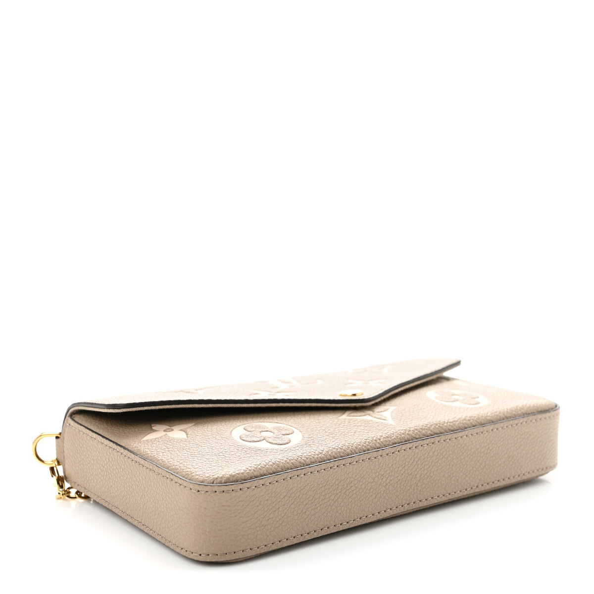 Louis Vuitton Empreinte Monogram Giant Felicie Pochette Tourterelle Creme 5 of 10