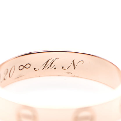 Cartier 18K Pink Gold 3.5mm LOVE Wedding Band Ring 51 5.75 6 of 8