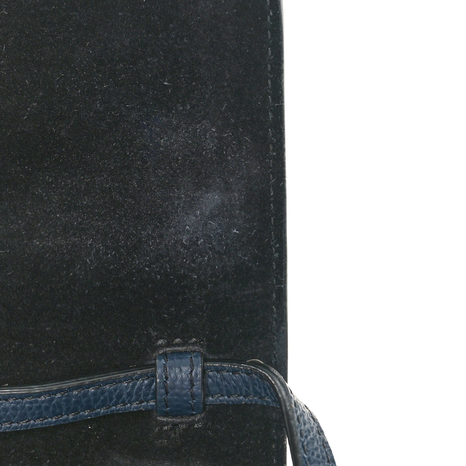 Burberry Derby Calfskin House Check Small Macken Crossbody Bag Ink Blue 11 of 11