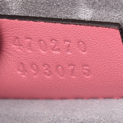 Gucci Satin Crystal Mini Sylvie Top Handle Bag Peony 7 of 9