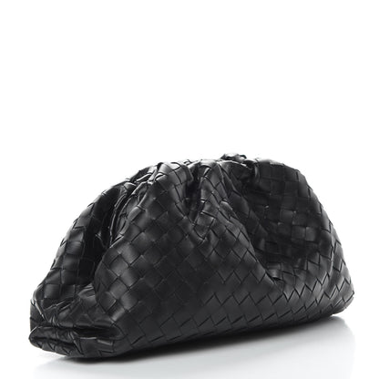 Bottega Veneta Nappa Maxi Intreccio The Pouch Oversized Clutch Black 3 of 9