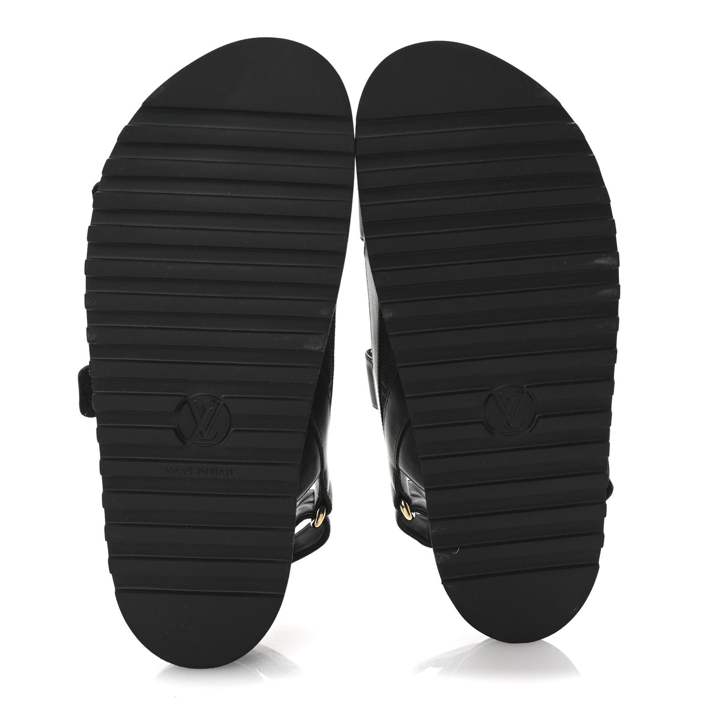 Lambskin Chain Link Paseo Flat Comfort Sandals 39 Black