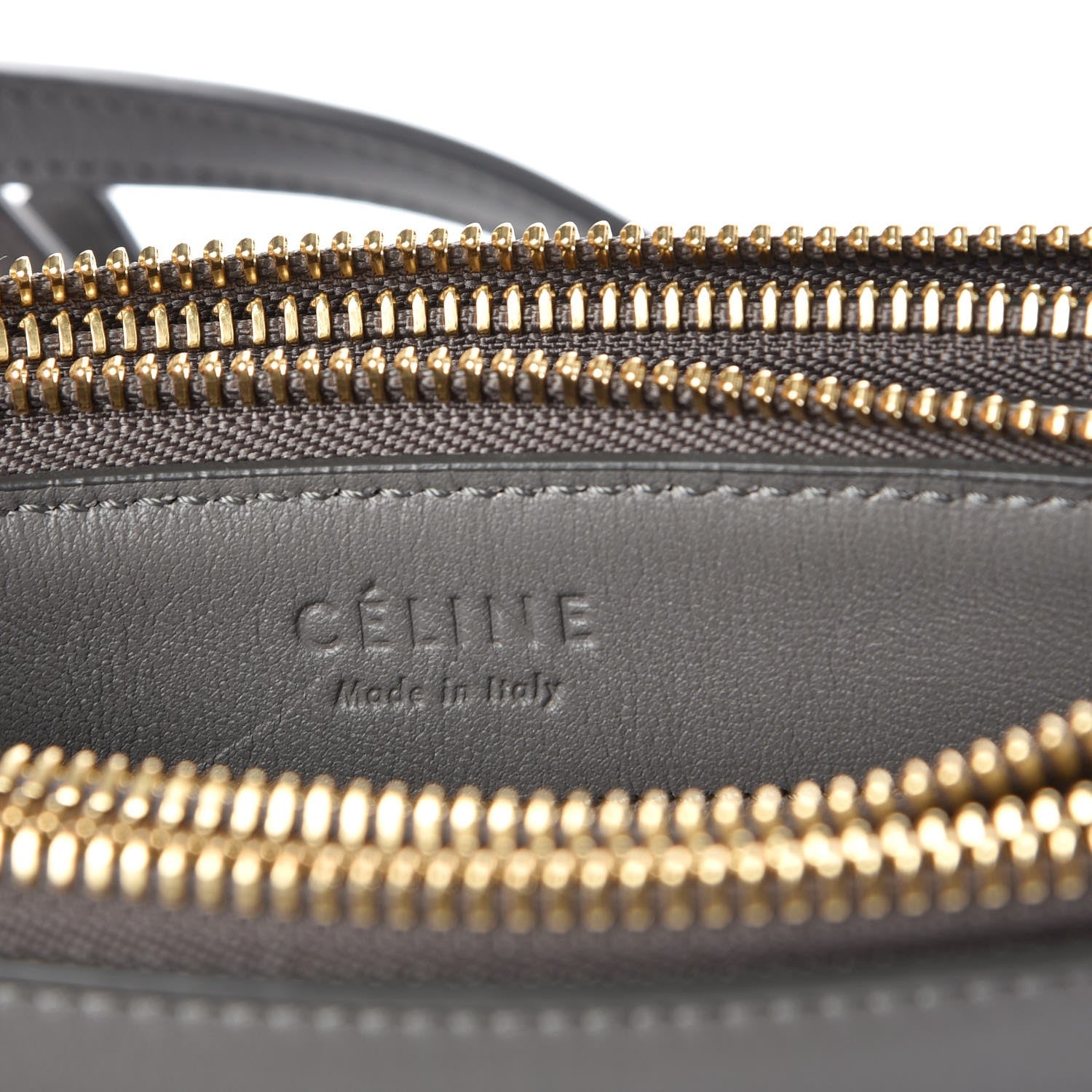 Celine Lambskin Small Trio Crossbody Bag Smoke 8 of 9