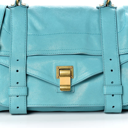 Proenza Schouler Lambskin Medium PS1 Satchel Lagoon 8 of 19