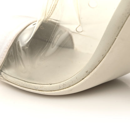 Chanel PVC Grosgrain High Boots 38 Transparent White 13 of 13