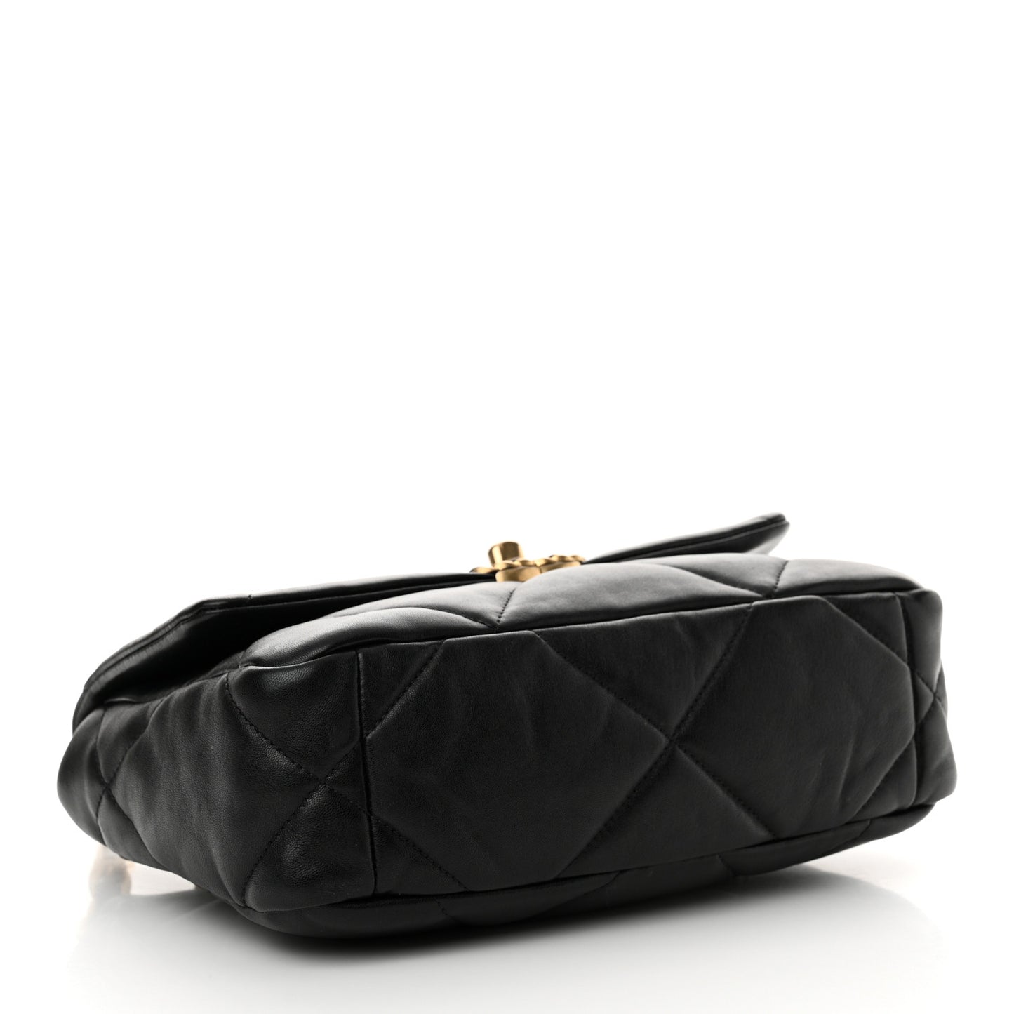 Lambskin Quilted Medium Chanel 19 Flap Black