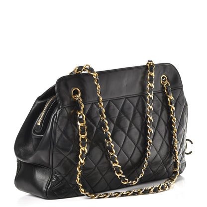 Chanel Lambskin Quilted Shoulder Bag Black 3 of 9