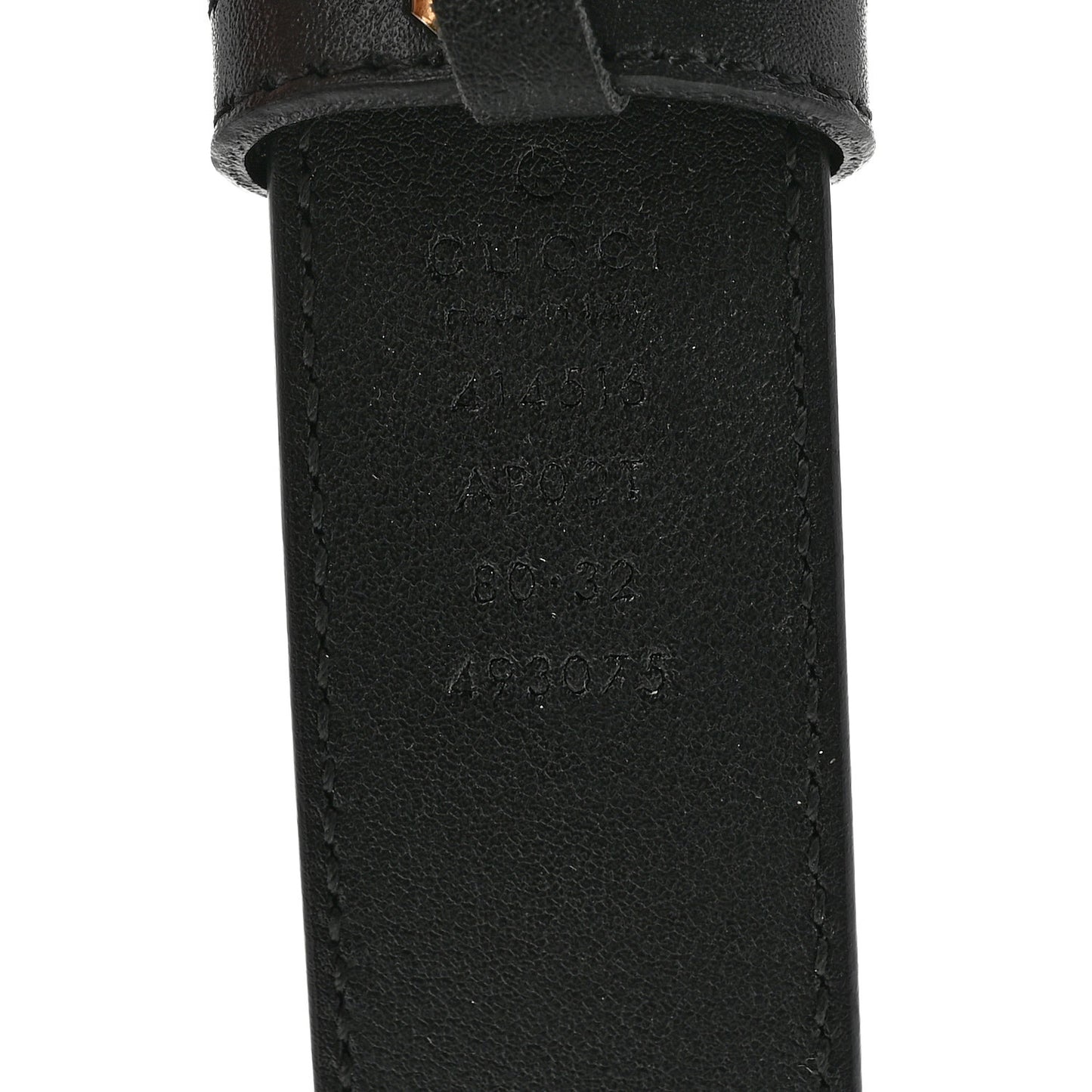 Calfskin Double G 30mm Belt 80 32 Black