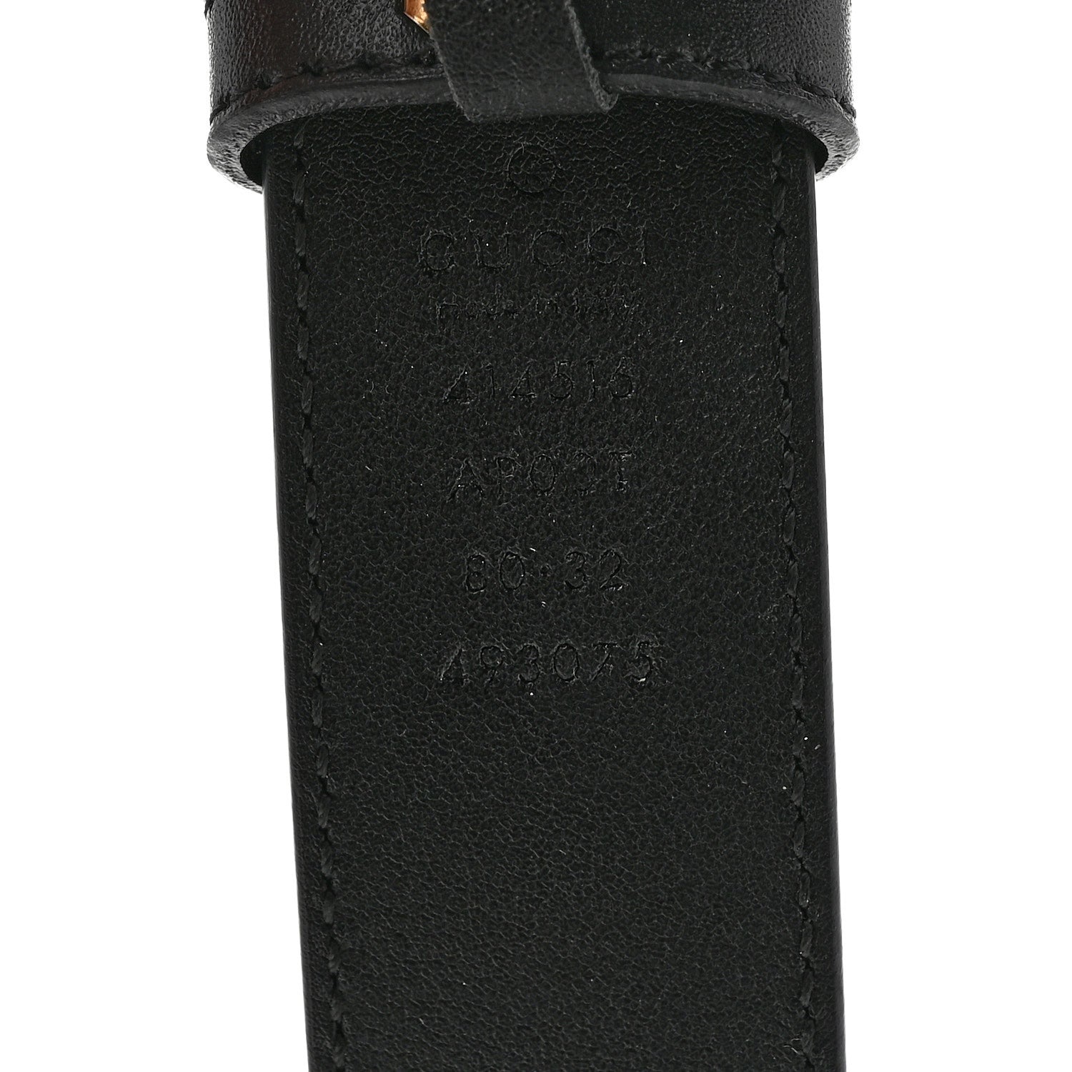 Gucci Calfskin Double G 30mm Belt 80 32 Black 5 of 8