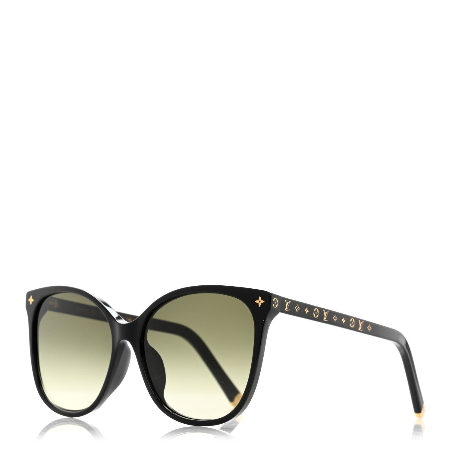 Louis Vuitton Acetate My Monogram Light Cat Eye Sunglasses Z1657E Black 1 of 7
