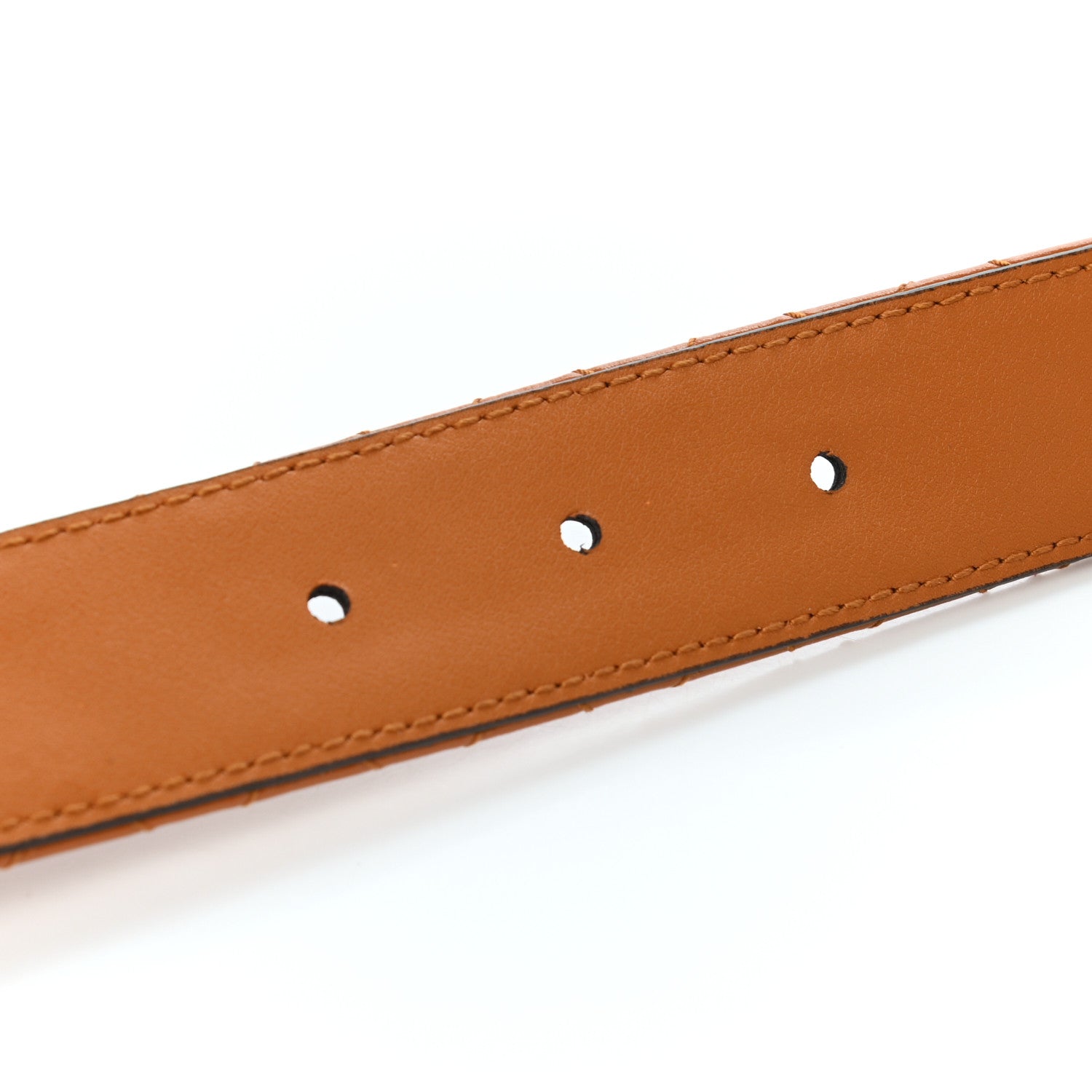 Gucci Calfskin Trapuntata Zumi 30mm Belt 80 32 Cognac 5 of 5