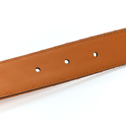 Gucci Calfskin Trapuntata Zumi 30mm Belt 80 32 Cognac 5 of 5
