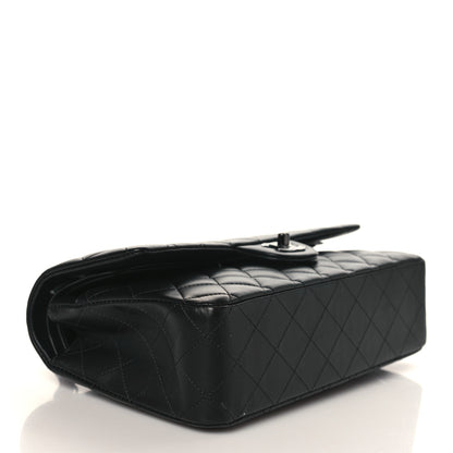 Chanel Lambskin Quilted Medium Double Flap So Black 4 of 8