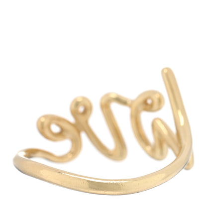 Tiffany 18K Yellow Gold Paloma's Graffiti Love Ring 50 5.25 3 of 4