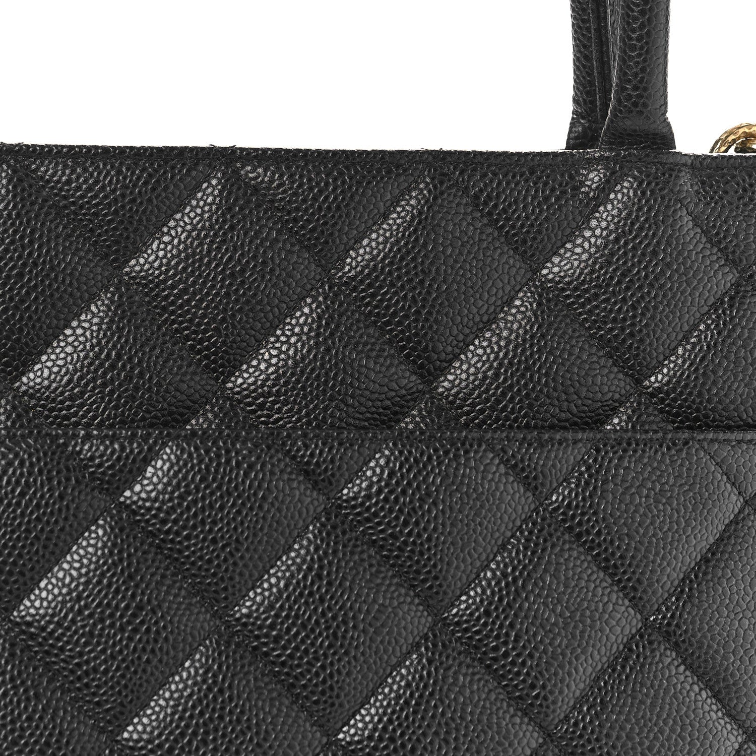 Chanel Caviar Quilted Medallion Tote Black 10 of 10