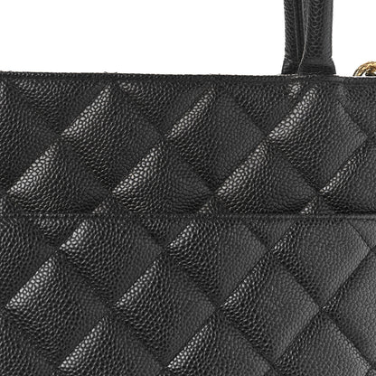 Chanel Caviar Quilted Medallion Tote Black 10 of 10