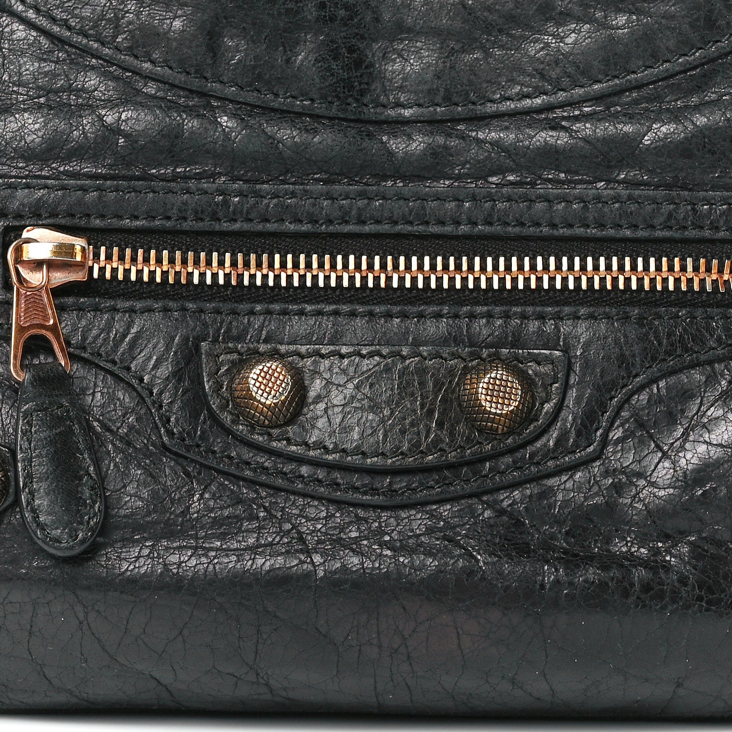 Balenciaga Agneau Giant 12 Rose Gold Hardware Hip Black 8 of 11