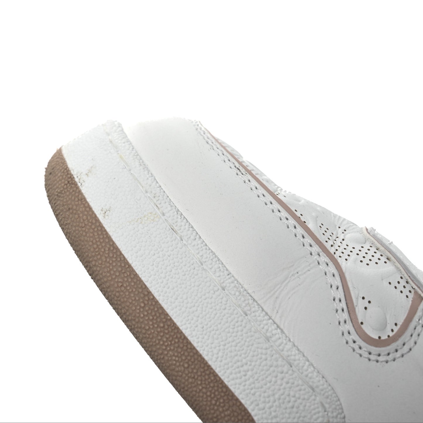 Calfskin Oblique Laser Perforated Dior One Low Sneakers 39 White Nude