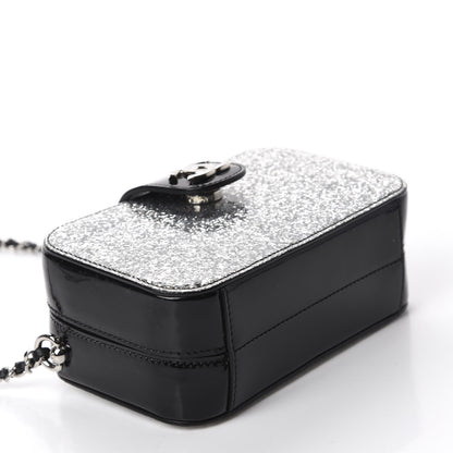 Chanel Glitter Patent Evening On The Moon Camera Case Silver 4 of 11