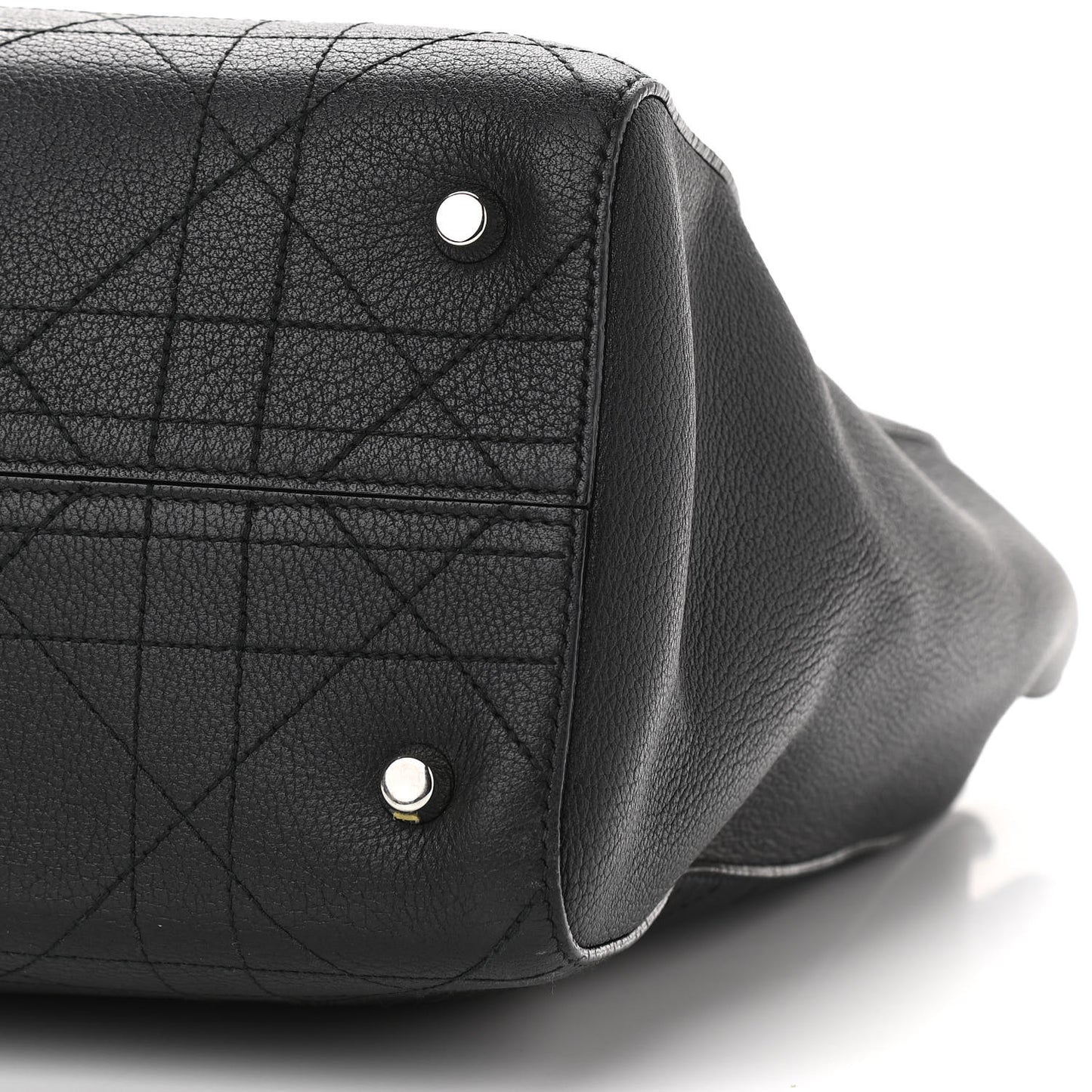 Grained Calfskin Cannage Medium Ultradior Tote Black