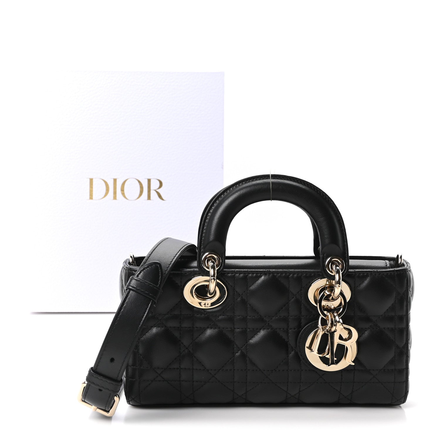 Christian Dior Lambskin Cannage Small Lady D-Joy Black 11 of 11
