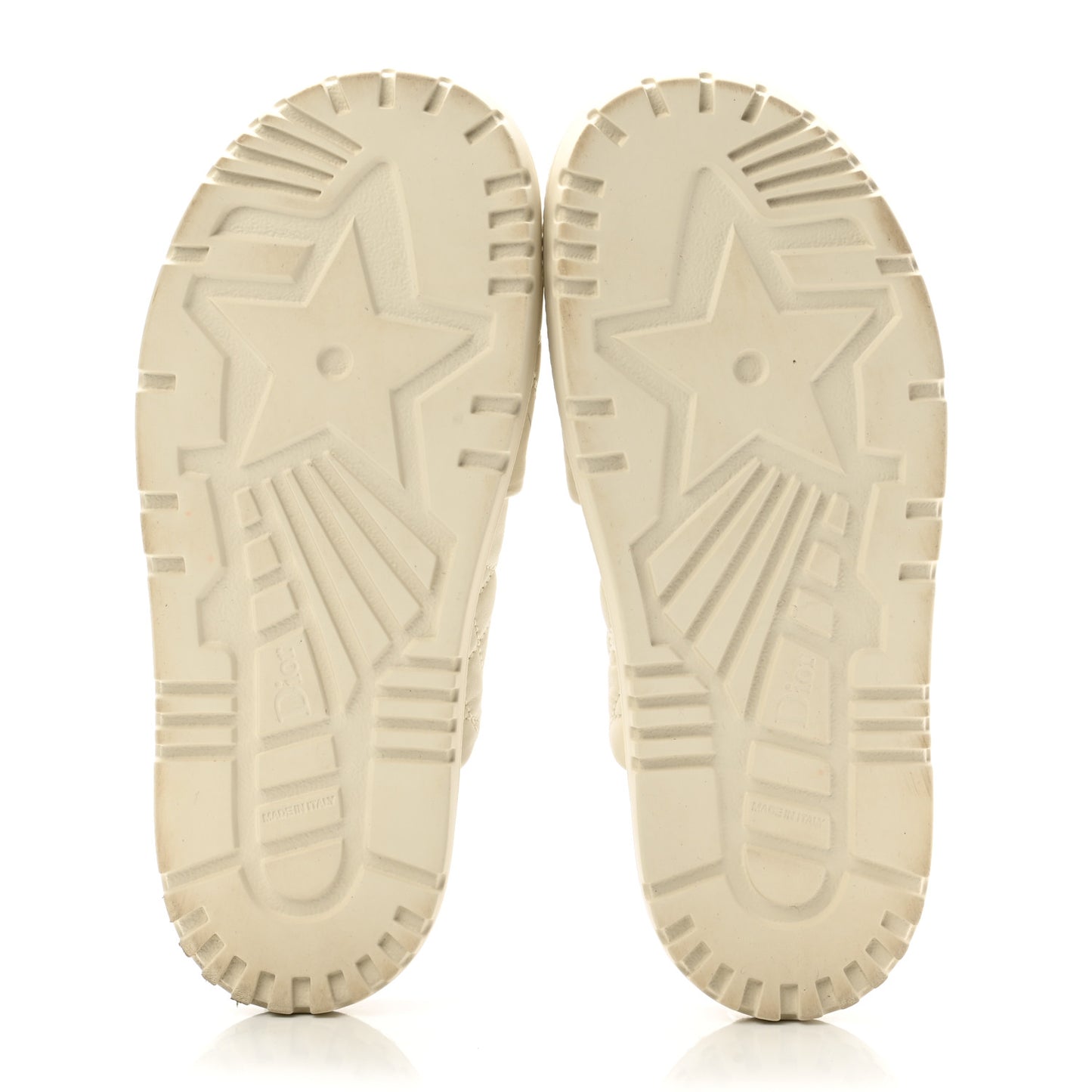 Calfskin Cannage Dtwist Espadrille Platform Sandals 39 White