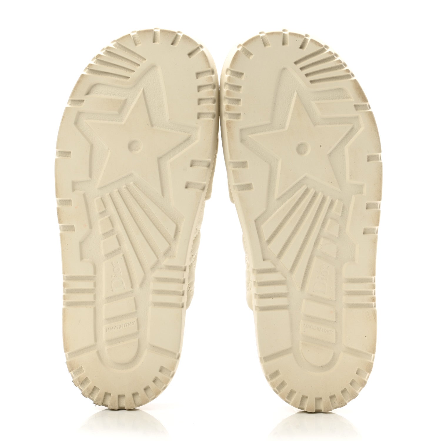 Christian Dior Calfskin Cannage Dtwist Espadrille Platform Sandals 39 White 5 of 9