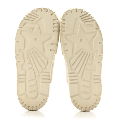 Christian Dior Calfskin Cannage Dtwist Espadrille Platform Sandals 39 White 5 of 9
