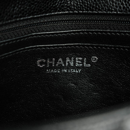 Chanel Caviar Quilted Jumbo Single Flap Black 7 of 8