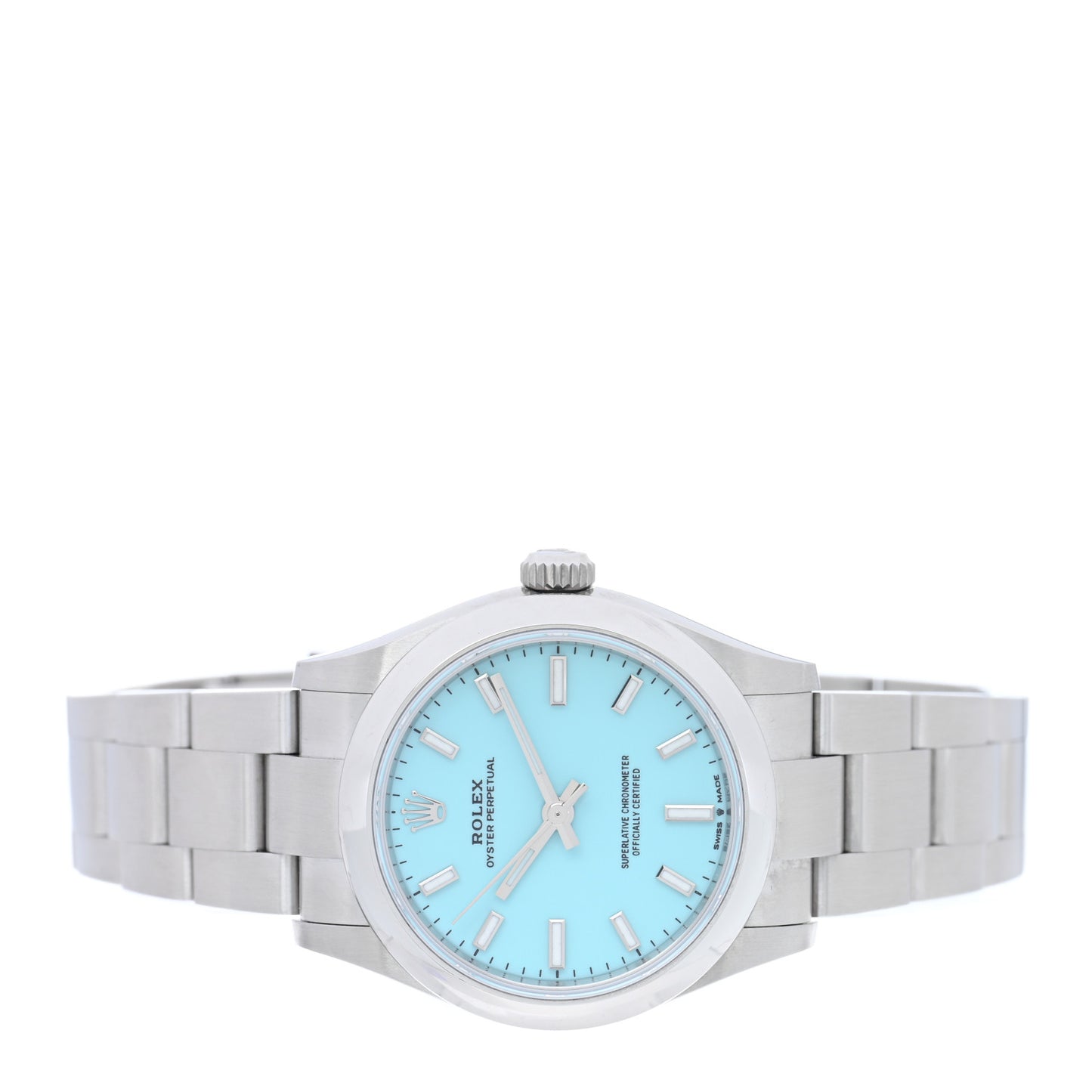 Stainless Steel 31mm Oyster Perpetual Watch Turquoise 277200