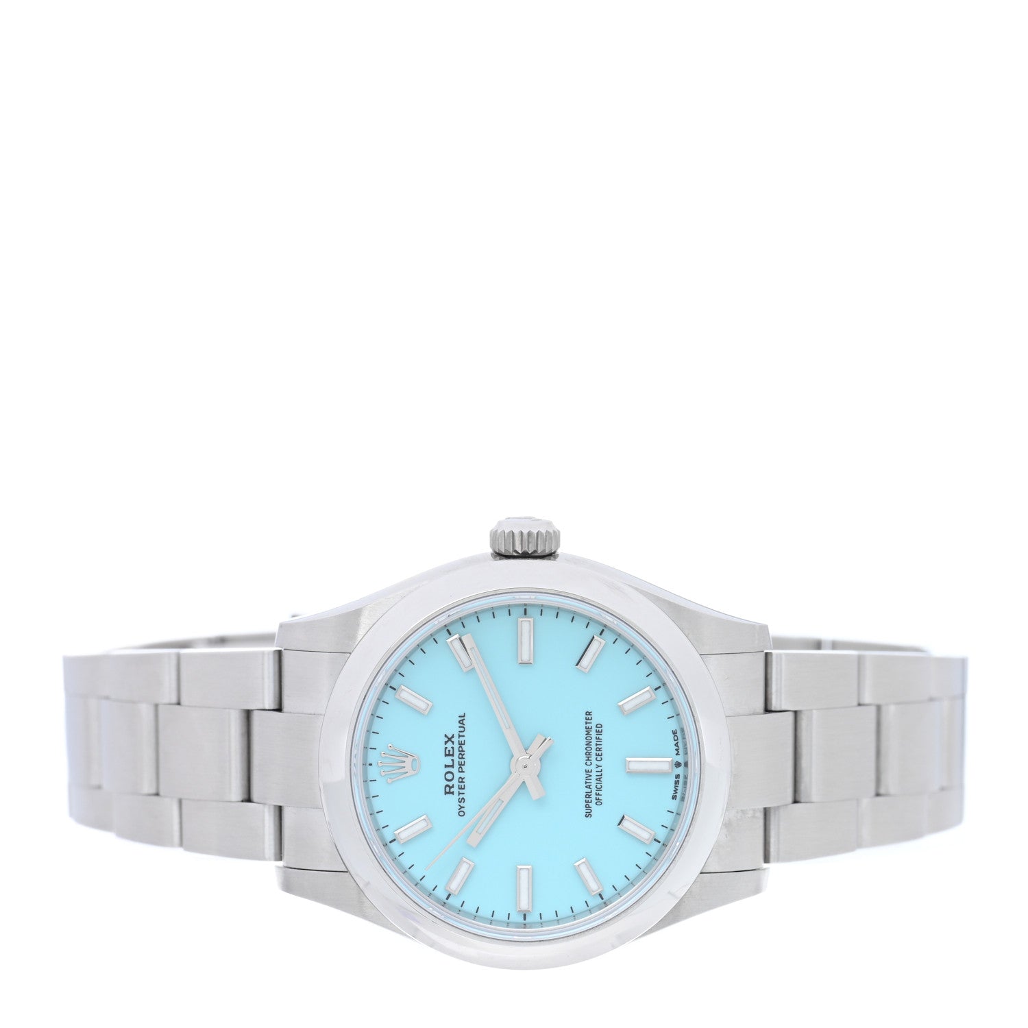 Rolex Stainless Steel 31mm Oyster Perpetual Watch Turquoise 277200 2 of 5