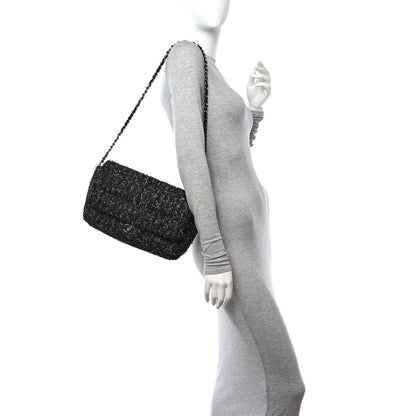 Chanel Glittered Tweed Quilted Jumbo Flap Multicolor 2 of 10