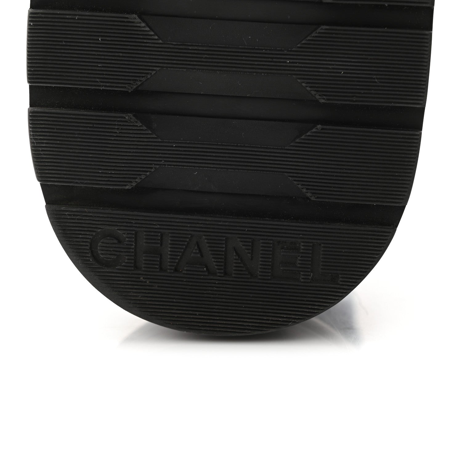 Chanel Denim Calfskin Quilted Lace Up Combat Boots 37.5 Blue 7 of 11