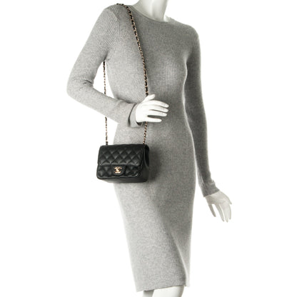 Chanel Caviar Quilted Mini Square Flap Black 2 of 8